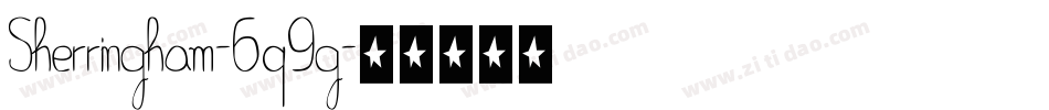 Sherringham-6q9g字体转换 Sherringham-6q9g字体转换