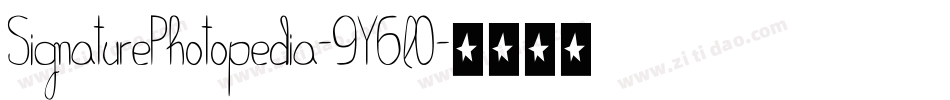 SignaturePhotopedia-9Y6l0字体转换