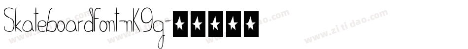 Skateboardfont-nK9g字体转换 Skateboardfont-nK9g字体转换
