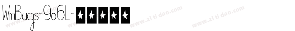 WinBugs-9o6L字体转换 WinBugs-9o6L字体转换