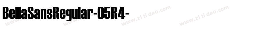 BellaSansRegular-05R4字体转换