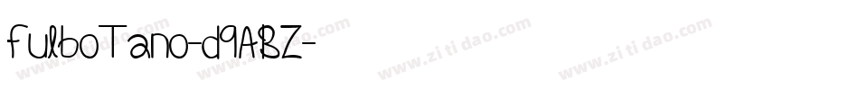 FulboTano-d9ABZ字体转换