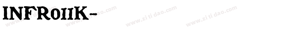 INFR011K字体转换