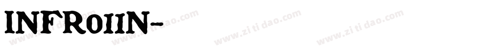 INFR011N字体转换