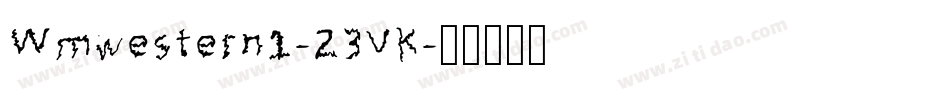 Wmwestern1-23VK字体转换