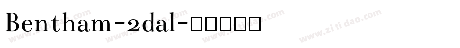 Bentham-2dal字体转换