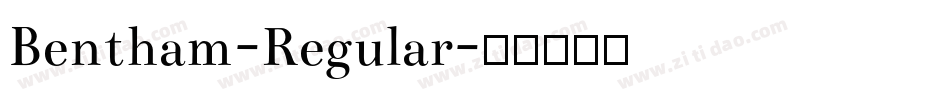 Bentham-Regular字体转换