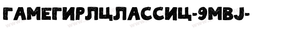 GamegirlClassic-9MVj字体转换