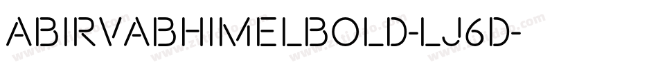 AbirvabhimelBold-lJ6d字体转换