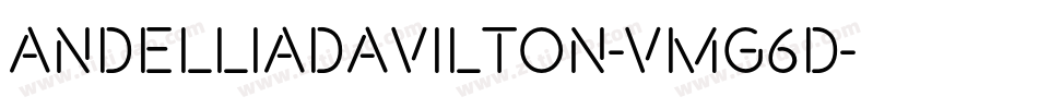 AndelliaDavilton-vmg6D字体转换