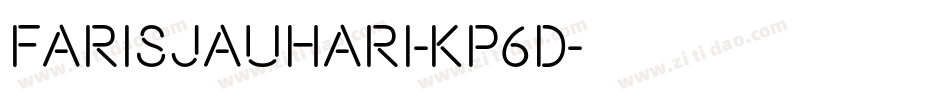 Farisjauhari-KP6D字体转换