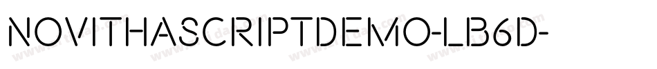 NovithascriptDemo-LB6D字体转换