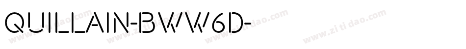 Quillain-BWW6d字体转换
