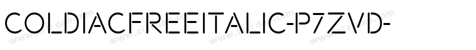 ColdiacFreeItalic-p7ZVd字体转换