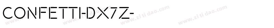 Confetti-dx7Z字体转换