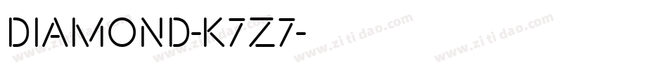 Diamond-K7z7字体转换