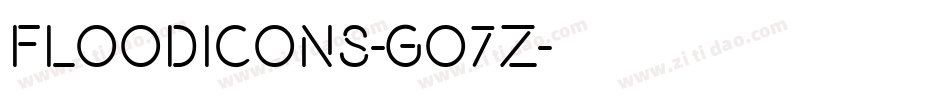 FloodIcons-GO7Z字体转换