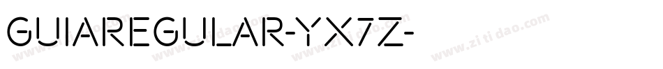 GuiaRegular-yx7Z字体转换
