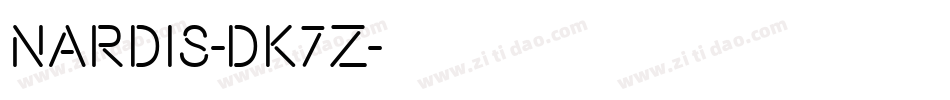 Nardis-dK7Z字体转换