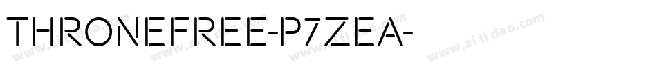 Thronefree-p7ZEa字体转换