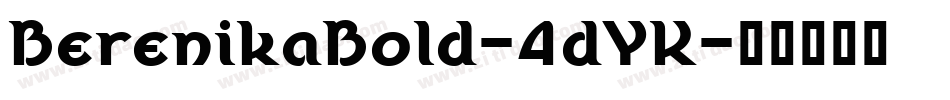 BerenikaBold-4dYK字体转换