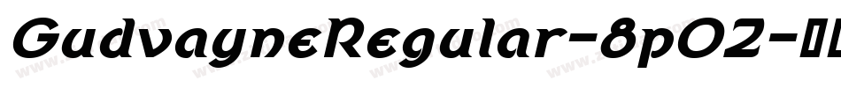 GudvayneRegular-8p0Z字体转换