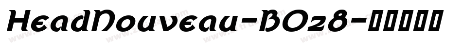 HeadNouveau-B0z8字体转换