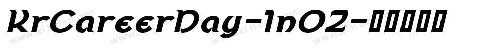 KrCareerDay-1n0Z字体转换