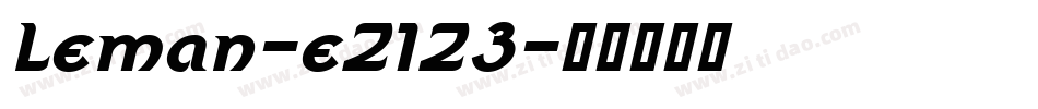 Leman-eZ1Z3字体转换