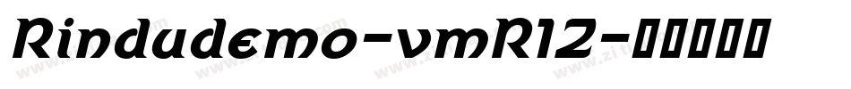 Rindudemo-vmR1Z字体转换