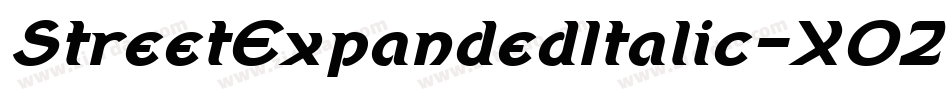 StreetExpandedItalic-X0Z字体转换