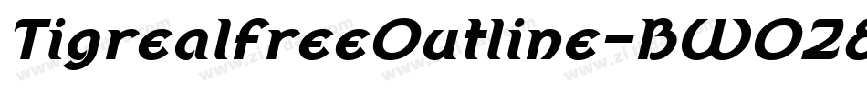TigrealfreeOutline-BW0Z8字体转换