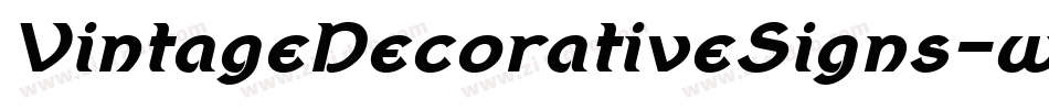 VintageDecorativeSigns-wq1Z字体转换