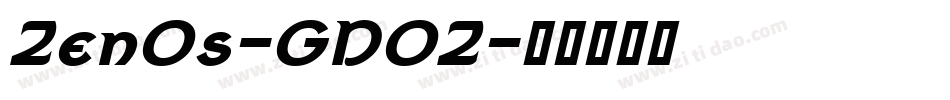 ZenOs-GD0Z字体转换