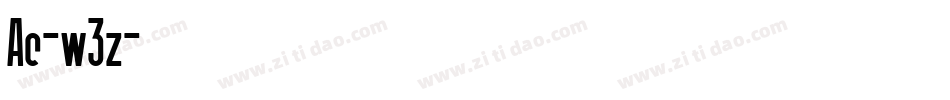 Ac-w3z字体转换