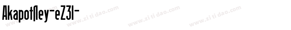 Akapotsley-eZ3l字体转换 Akapotsley-eZ3l字体转换