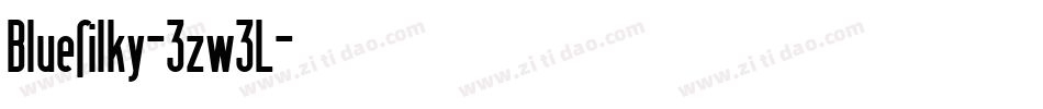 Bluesilky-3zw3L字体转换