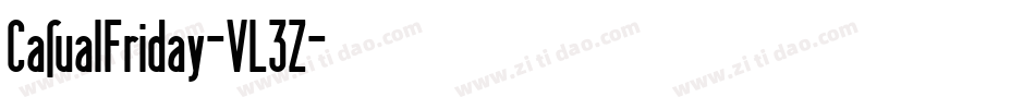 CasualFriday-VL3Z字体转换