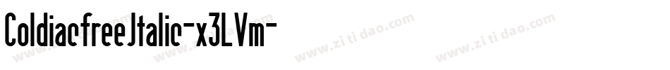 ColdiacfreeItalic-x3LVm字体转换