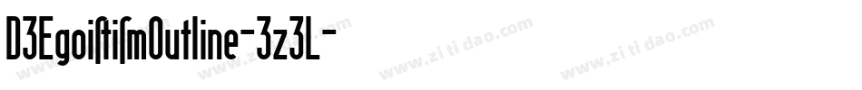 D3EgoistismOutline-3z3L字体转换