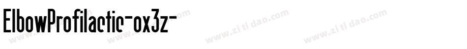 ElbowProfilactic-ox3z字体转换