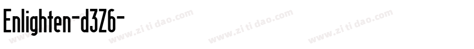 Enlighten-d3Z6字体转换