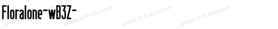 Floralone-wB3Z字体转换