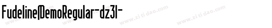 FudelinesDemoRegular-dz3l字体转换
