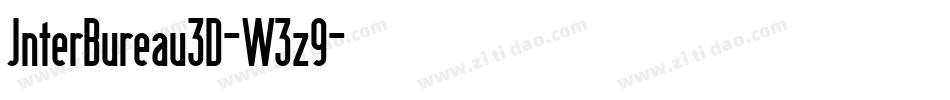 InterBureau3D-W3z9字体转换