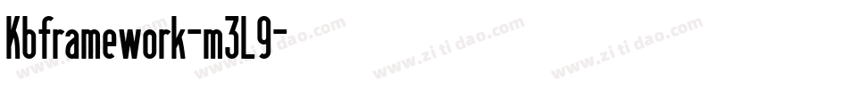 Kbframework-m3L9字体转换