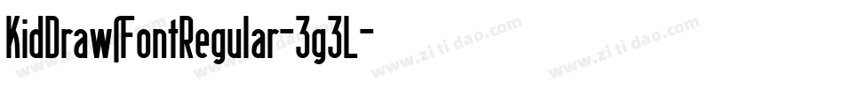 KidDrawsFontRegular-3g3L字体转换