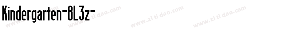 Kindergarten-8L3z字体转换