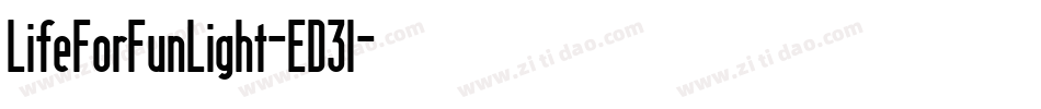 LifeForFunLight-ED3l字体转换