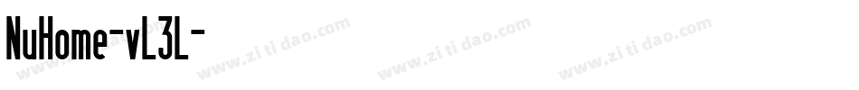 NuHome-vL3L字体转换